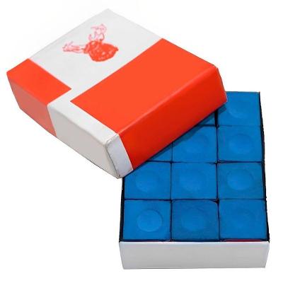 Kit 10 Giz Mastar Azul  Sinuca Bilhar
