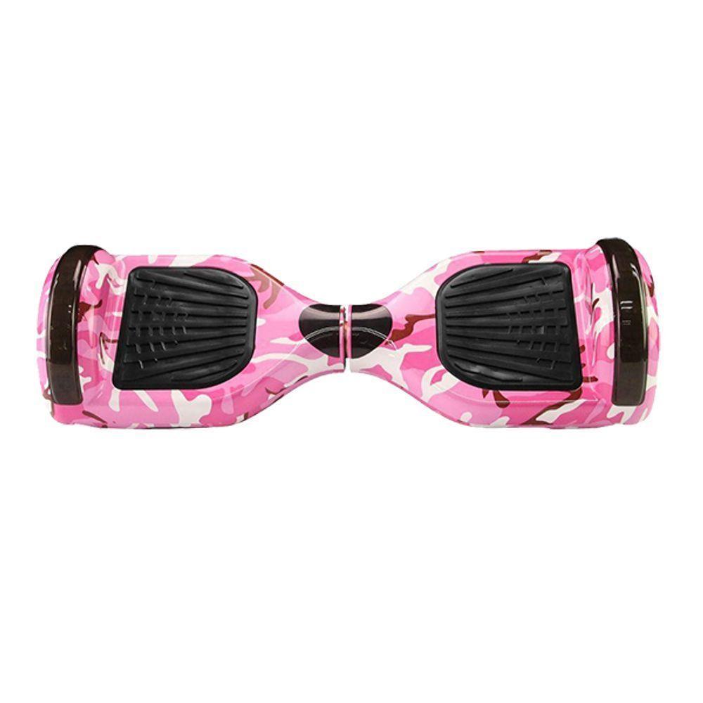 Hoverboard Overboard Skate Elétrico Led Rosa Camuflado Nº19 - 1