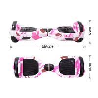 Hoverboard Overboard Skate Elétrico Led Rosa Camuflado Nº19 - 4