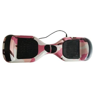 Hoverboard Infantil Skate Elétrico Led Rosa Camuflado