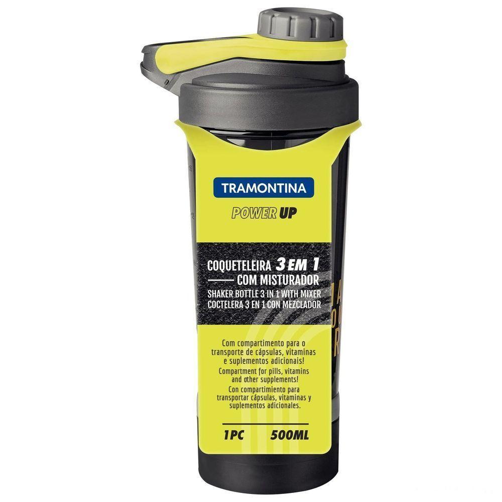 Coqueteleira Tramontina Power Up 3 Em 1 Com Corpo Em Copoliéster E Misturador De Aço Inox Tramontina - 3
