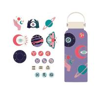 Garrafa Térmica Adesivos Místico Signos