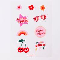 Garrafa Termica Com Adesivos Bom Demais - 2