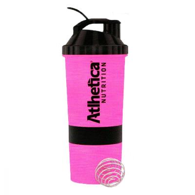 Coqueteleira 3 Doses 500ml Rosa Atlhetica Nutrition