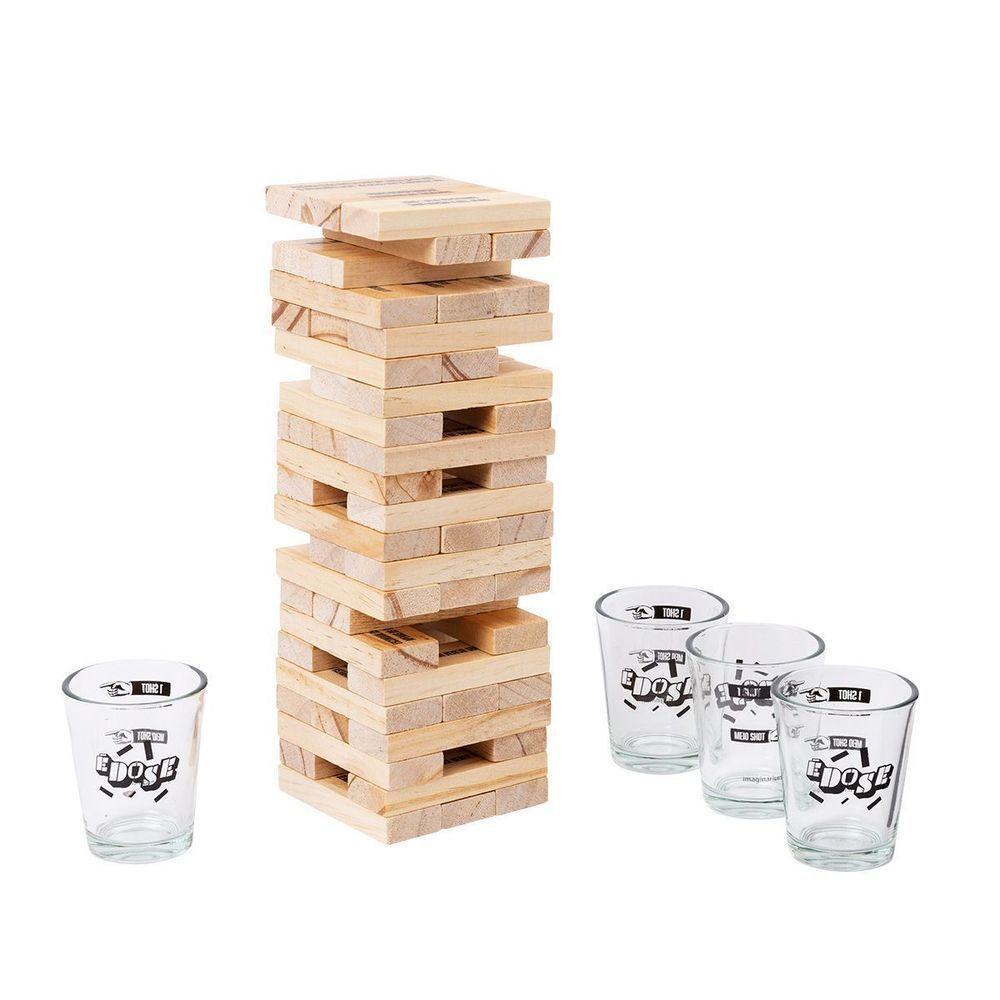 Jogo Jenga Com Copos E Dose - 1