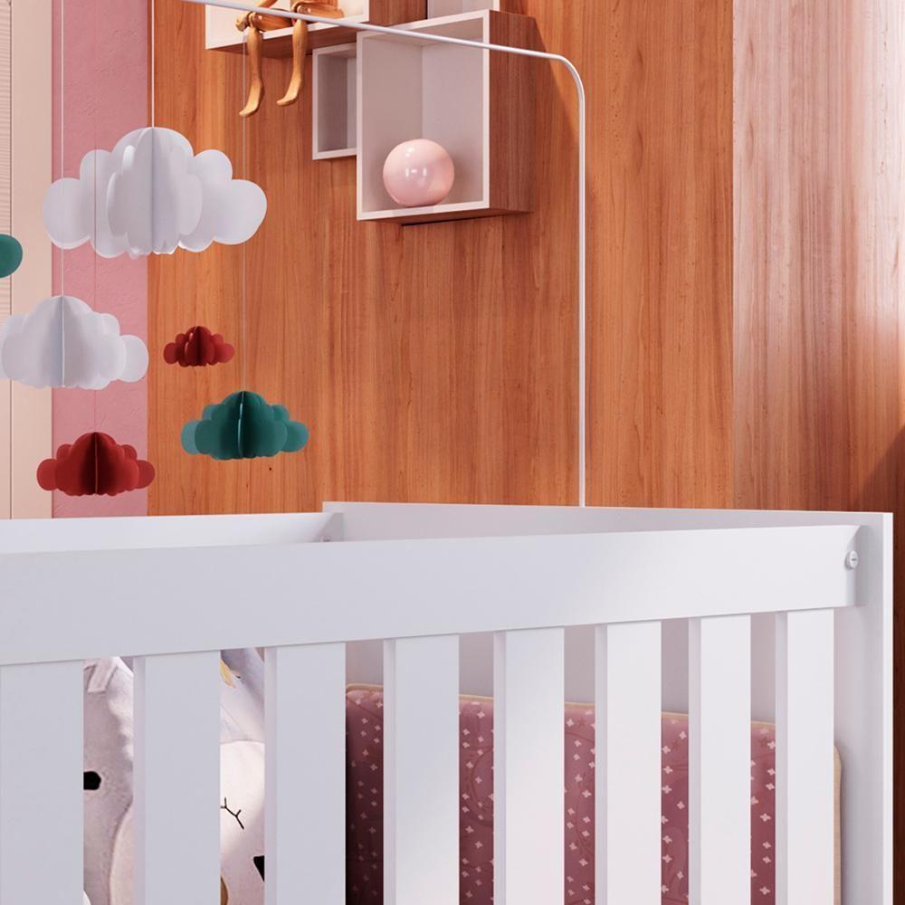 Berço Com Mosquiteiro La001 Branco Comm Branco - 7