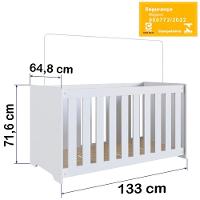 Berço Com Mosquiteiro La001 Branco Comm Branco - 6