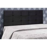 Cabeceira Cama Box Estofada Casal Casal Clean Suede Cinza - Simbal - 5