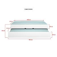 Jogo De Quarto Infantil Com 4 Peças Com 4 Portas E 2 Gavetas Chiara Cor Branco Phoenix Baby - 3