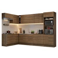 Armário De Cozinha Completa De Canto 499cm Rustic Stella Madesa 01 Rustic - 10