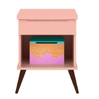 Mesa De Apoio Infantil Com 1 Nicho Melinda Cor Rosê Phoenix Baby - 1