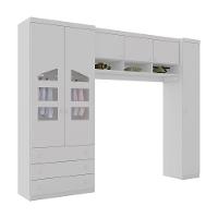 Jogo De Quarto Infantil Com 3 Peças Com 6 Portas E 3 Gavetas Eloisa Cor Branco Phoenix Baby - 1