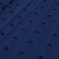 Kit Cobre Leito Colcha Sofist Padrão 3 Peças Micropercal 300 Fios Azul Marinho - 5