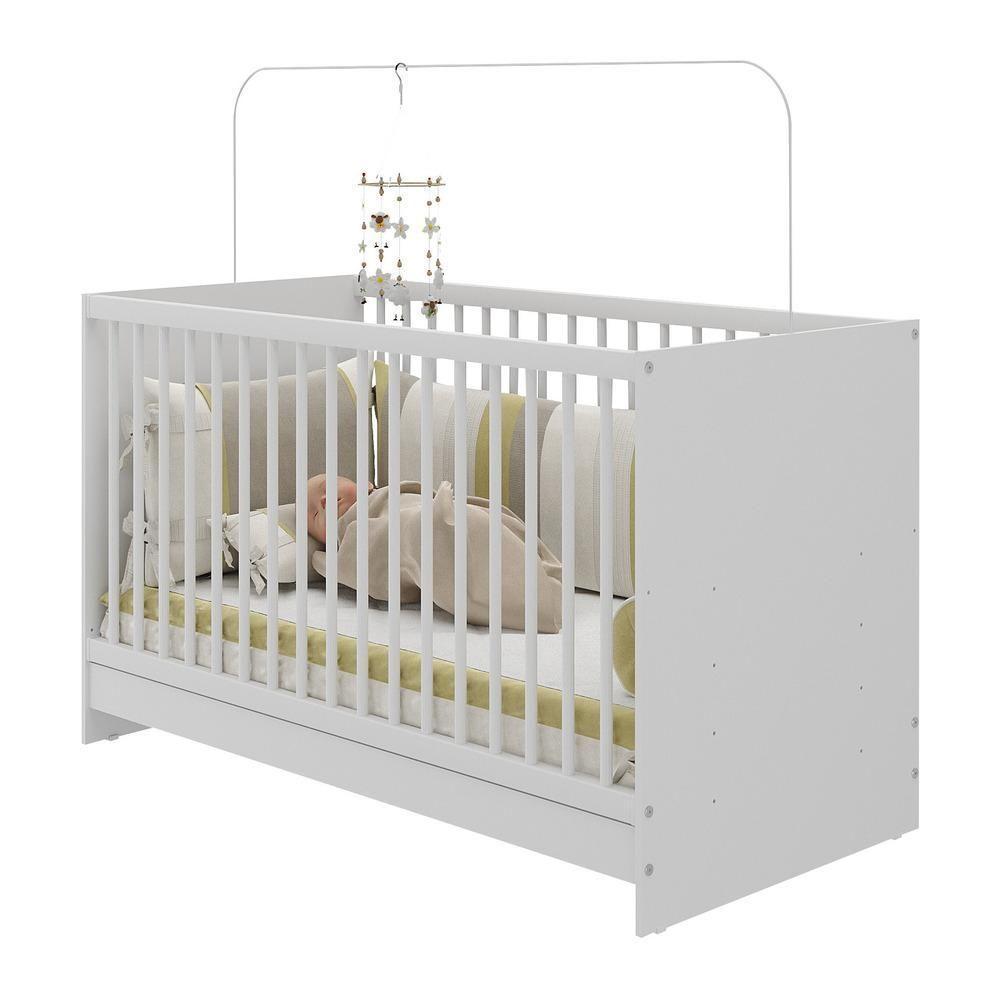 Berço 3 Em 1 Com Colchão Incluso Mp0527gc Branco - 1