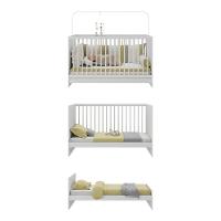 Berço 3 Em 1 Com Colchão Incluso Mp0527gc Branco - 5