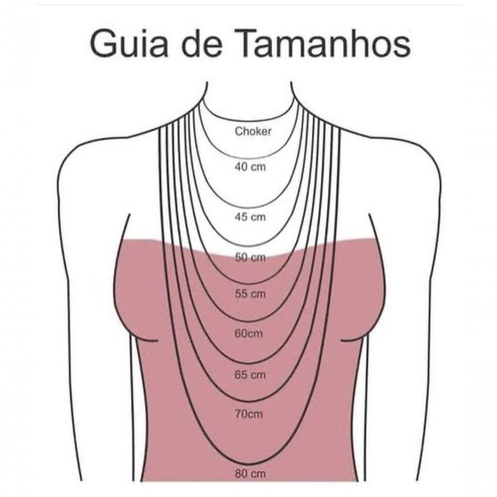 Colar Força, Foco E Fé Cortado A Laser Banhado A Ouro 18k - 45cm - 4