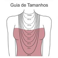 Colar Força, Foco E Fé Cortado A Laser Banhado A Ouro 18k - 45cm - 7