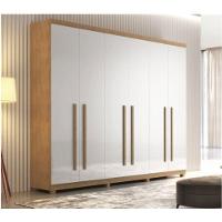Guarda Roupa 6 Portas 4 Gavetas Bahia Com Pés Imbuia - 1