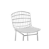 Banqueta Sala de Jantar Trama PB22CR 1 Un Vinil Preto/Cromado - Pozza - 5