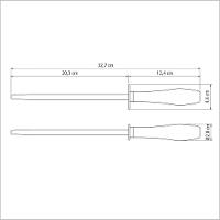 Chaira Tramontina Em Aço Carbono Cromado E Cabo Vermelho Polywood Tramontina - 3