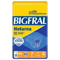 Fralda Geriátrica Bigfral Noturna G Com 7 Unidades - 1