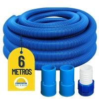 Mangueira Para Limpeza De Piscinas Flexível Flutuante 06 Metros Com 02 Ponteiras - 2