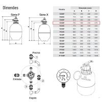 Filtro Para Limpeza De Piscina Até 29 Mil Litros F350P - Nautilus - 5