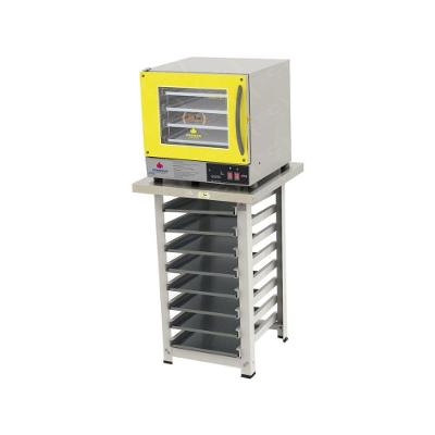 Kit - Forno Turbo Prp-004 Plus Digital 127v Amarelo + Bancada Mes-004 + 8 Assadeiras - Progás 127v