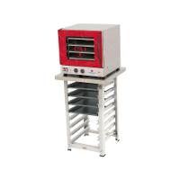 Kit - Forno Turbo Elétrico Fast Oven Prp-004 220v Vermelho + Bancada Mes-004 + 4 Assadeiras 220v - 1