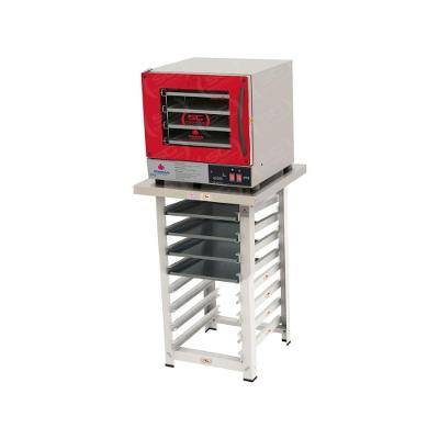 Kit - Forno Turbo Prp-004 Plus Digital 127v Vermelho + Bancada Mes-004 + 4 Assadeiras - Progás 127v