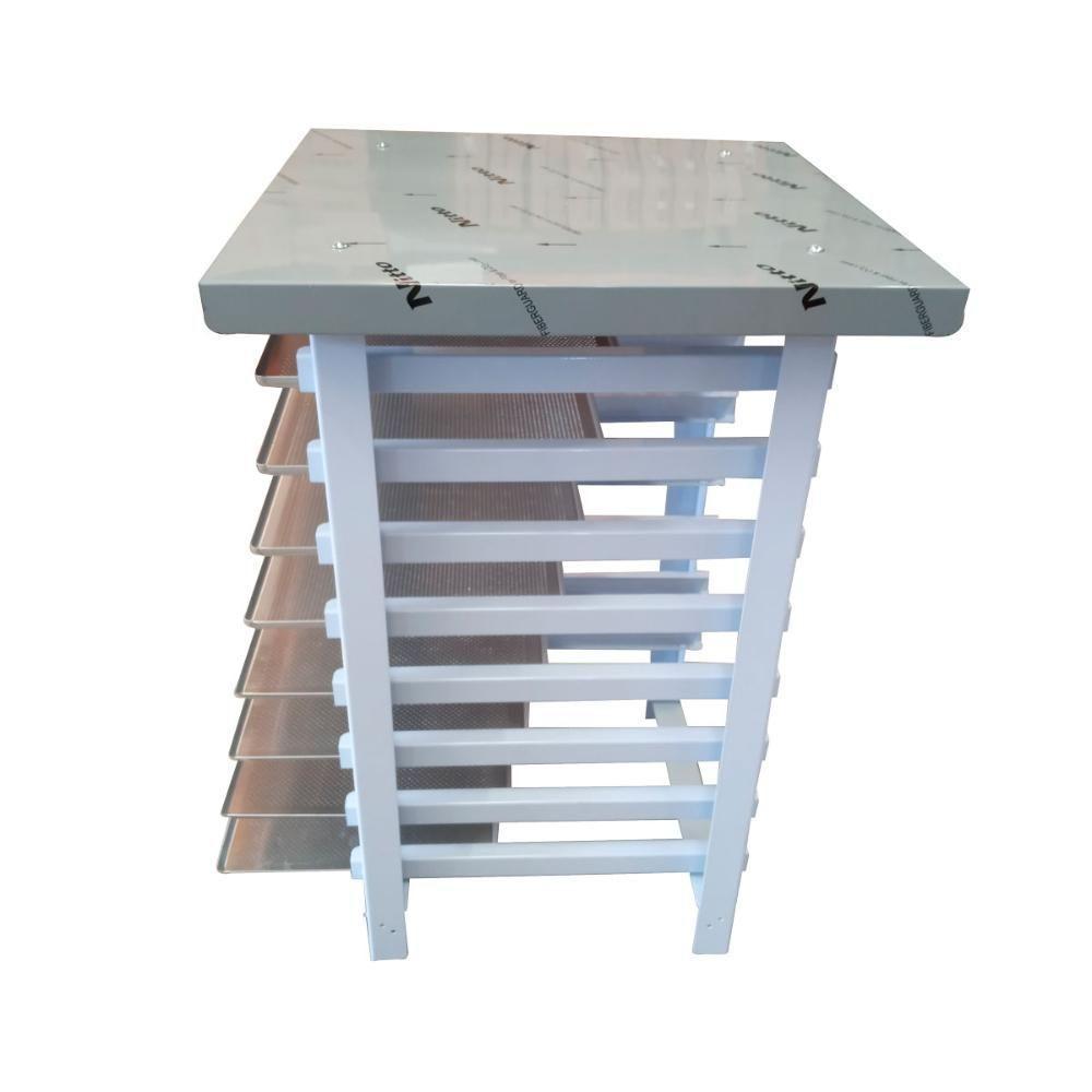 Kit - Mesa Apoio Mes-004 Bancada Capacidade 8 Níveis + 8 Assadeiras 35x35 - Progás - 5