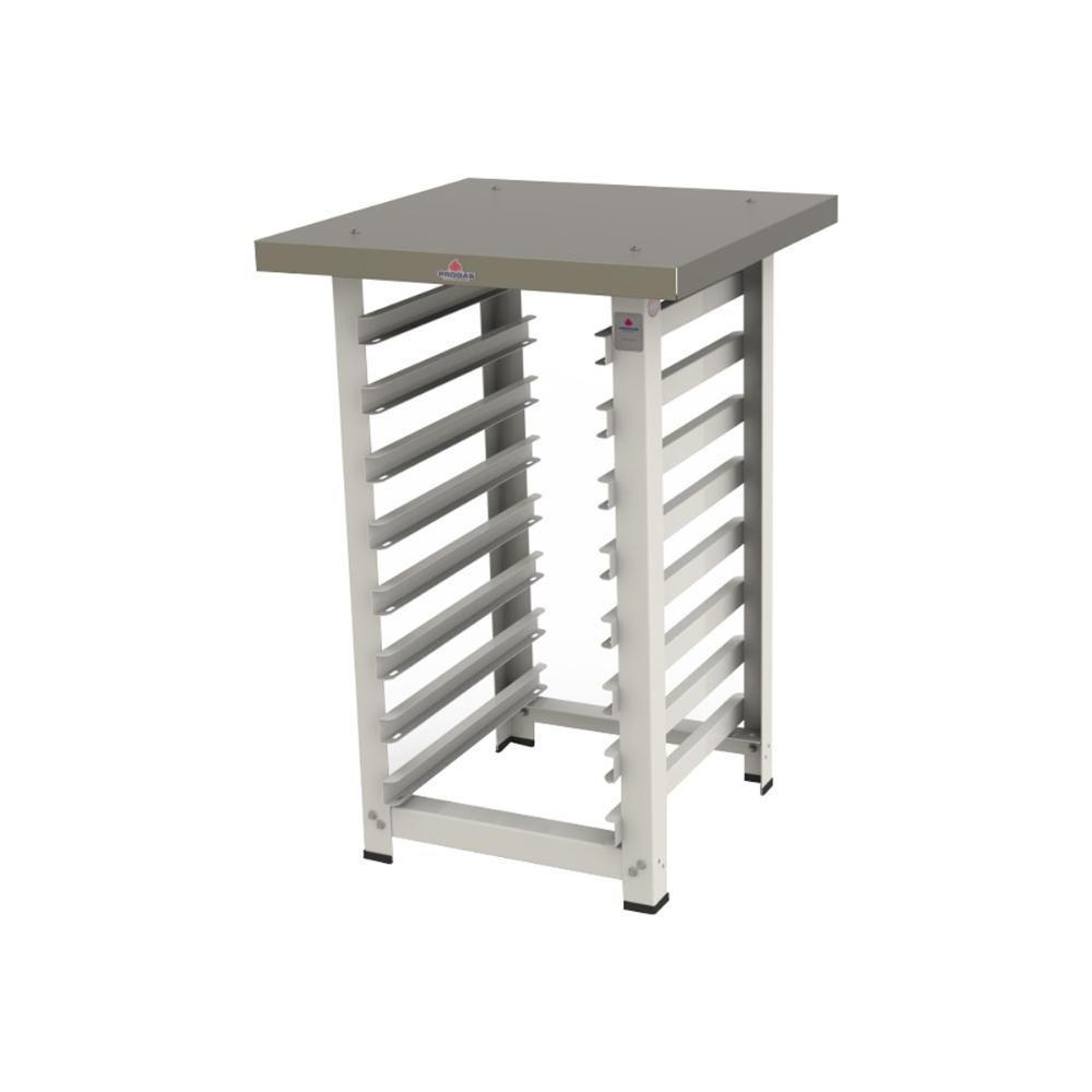 Kit - Mesa Apoio Mes-004 Bancada Capacidade 8 Níveis + 8 Assadeiras 35x35 - Progás - 6