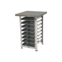 Kit - Mesa Apoio Mes-004 Bancada Capacidade 8 Níveis + 8 Assadeiras 35x35 - Progás - 1