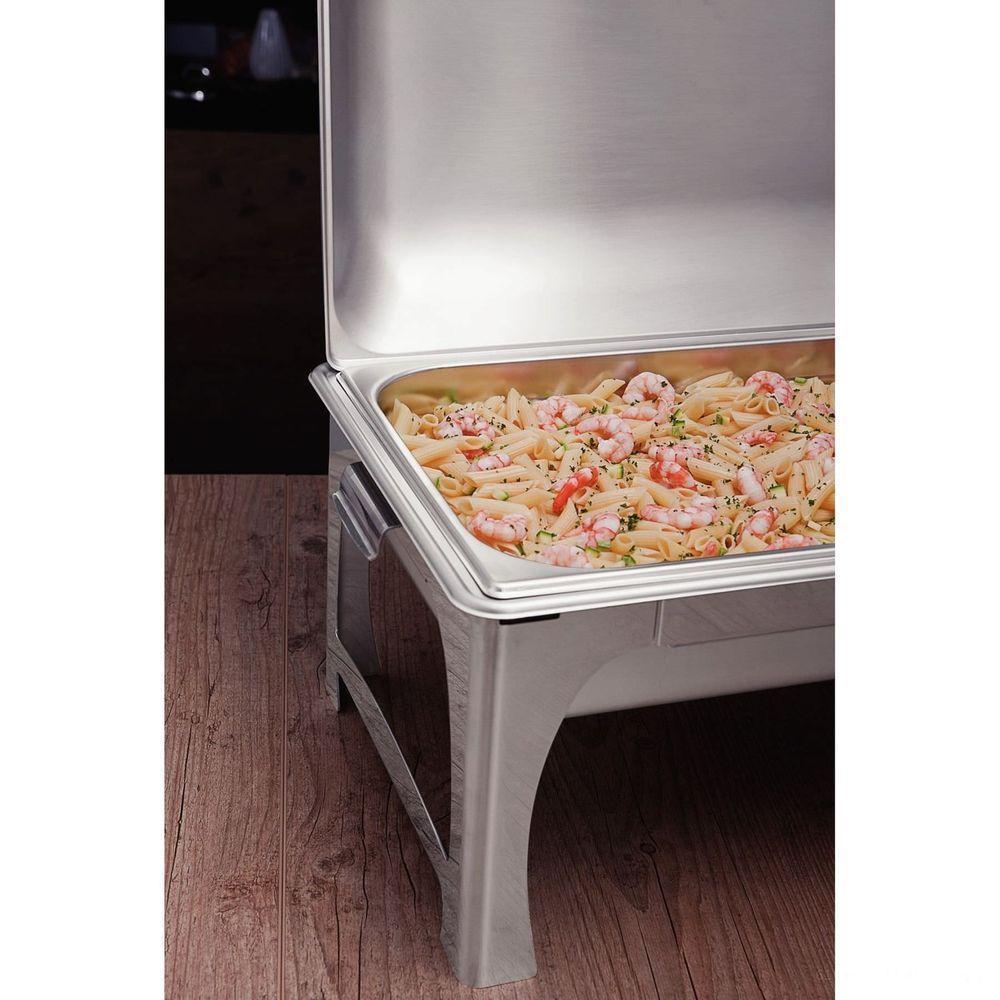 Rechaud Tramontina Retangular Em Aço Inox Banho Maria Tampa Removível Cuba Gn 1/1 9 L Tramontina - 2