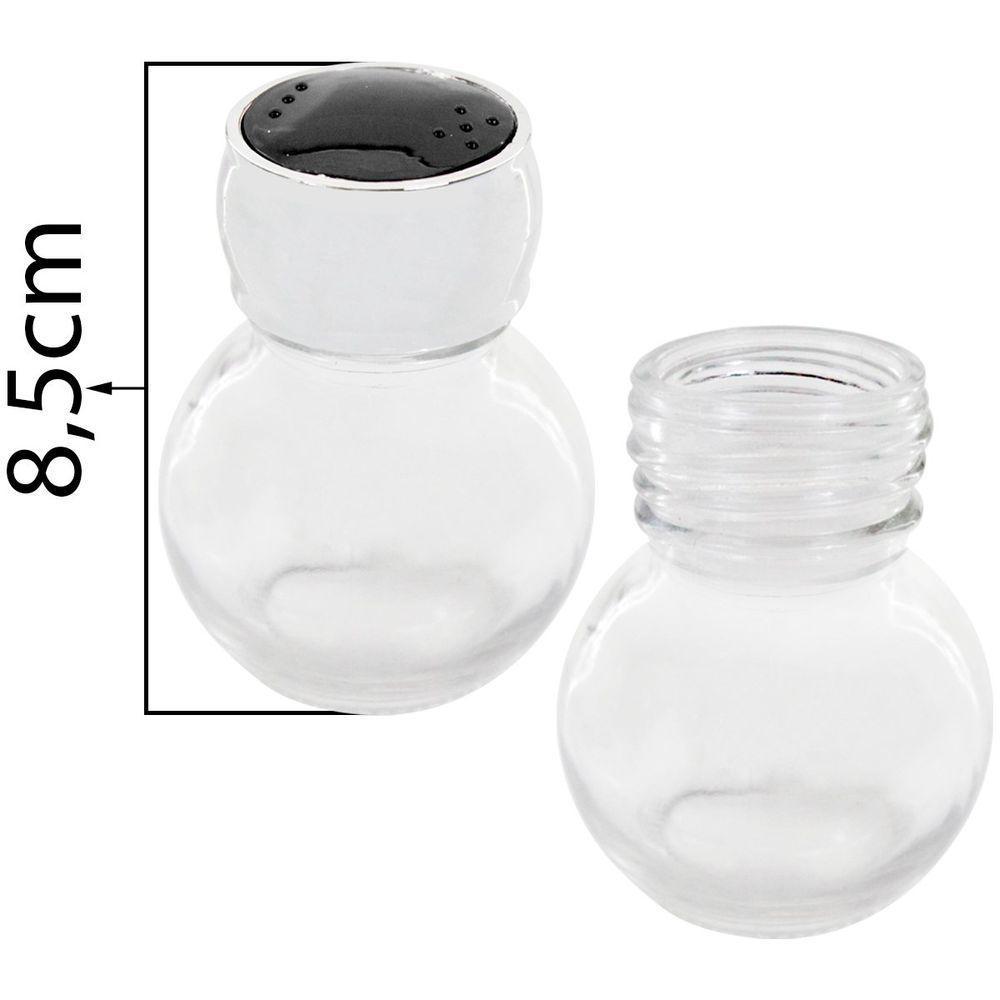 Kit Porta Temperos Condimentos 12 Potes Suporte Giratório - 6