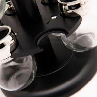 Kit Porta Temperos Condimentos 12 Potes Suporte Giratório - 5