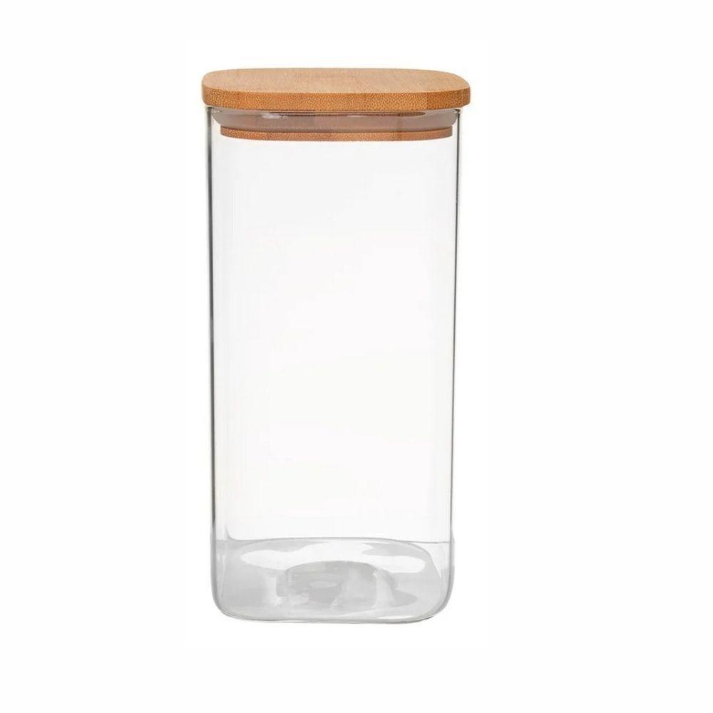 Porta Mantimentos Quadrado Em Vidro Borossilicato Mimo Style 1,5l - 1