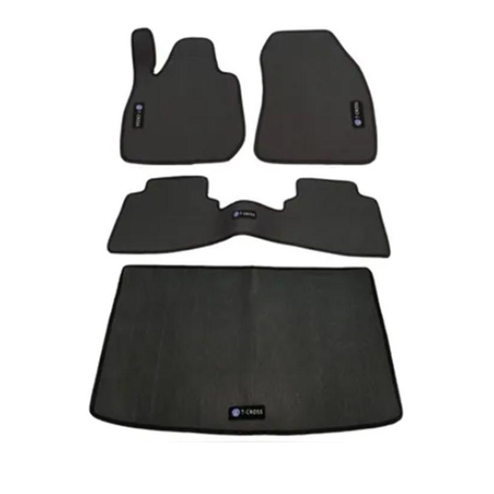 Jogo Tapete Borracha T-Cross Traseiro Interiço E Porta-Malas - 1