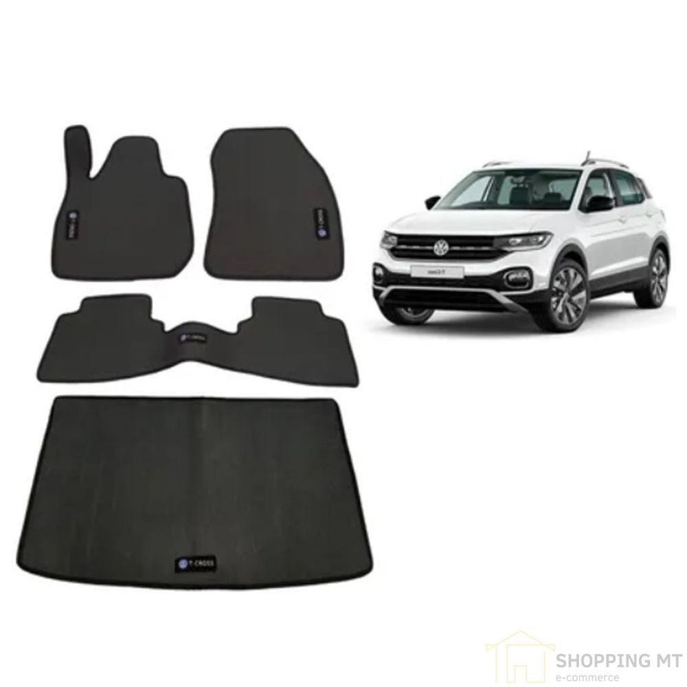 Jogo Tapete Borracha T-Cross Traseiro Interiço E Porta-Malas - 2