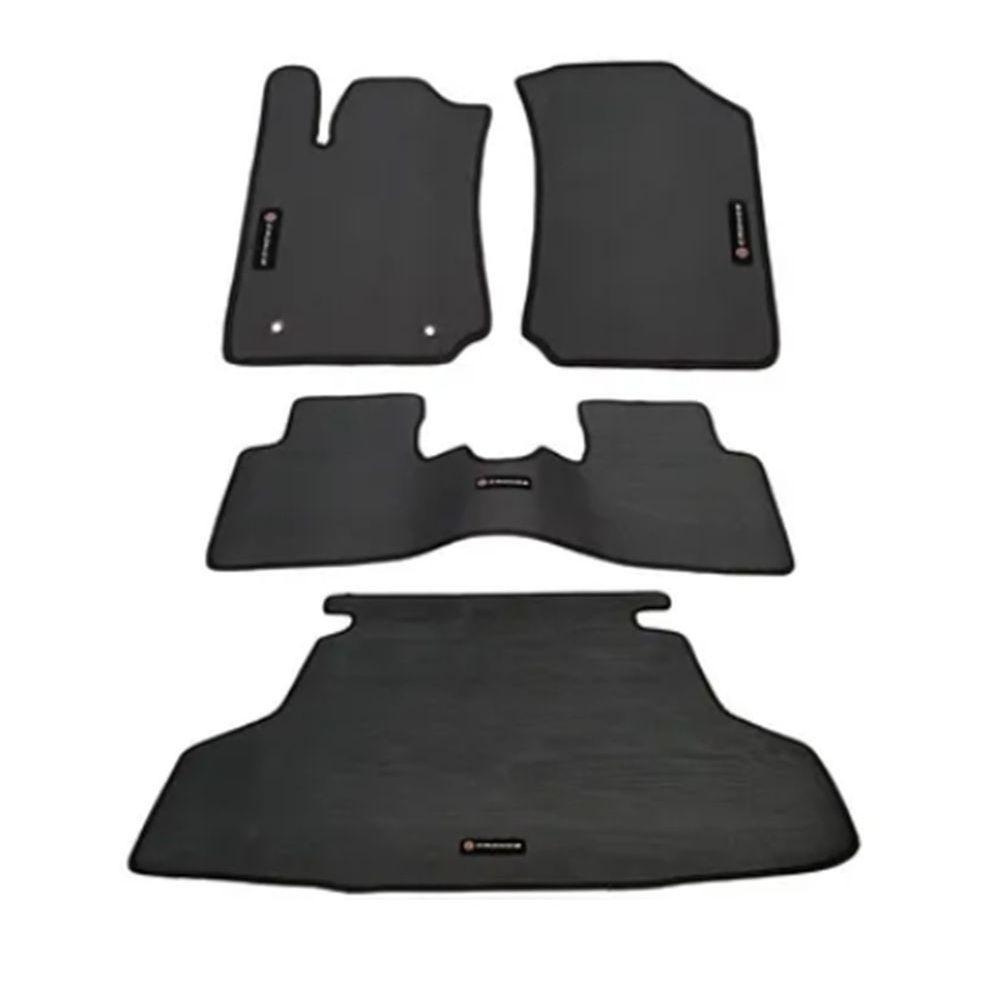 Tapete Borracha Cronos Com Traseiro Interiço E Porta-Malas - 1