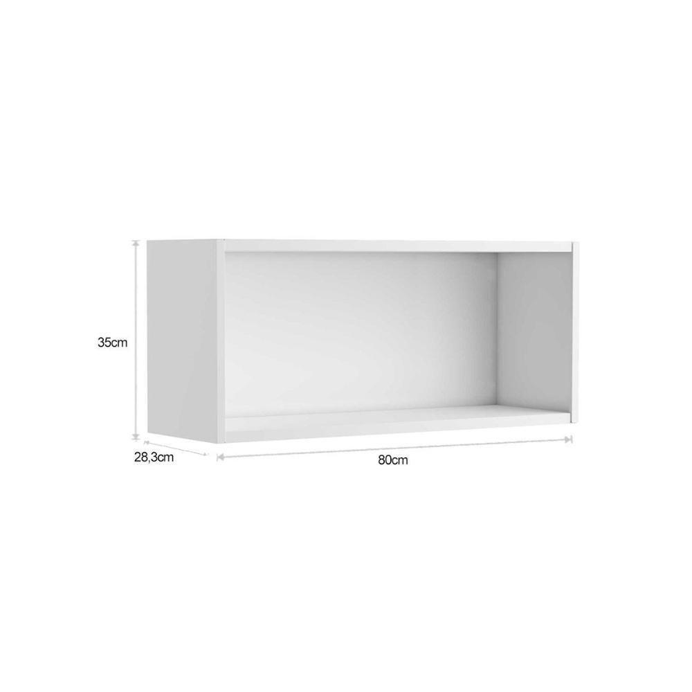 Armário Aéreo Cozinha Modulado  Evidence 7004 c/ 2 Portas Branco - Bertolini - 2