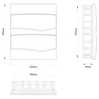 Quadro De Distribuição De Embutir 24 Din Ou 16 Nema Tramontina Com Porta Transparente Tramontina - 2