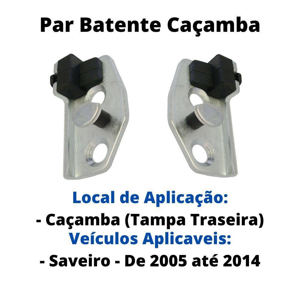 Par Batente Caçamba Tampa Traseira Saveiro G2 G3 G4 G5 G6 - 2