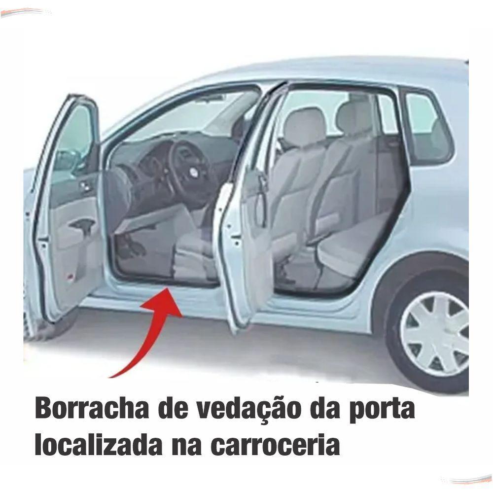 Kit Borrachas Vedação 4 Portas E Malas Gol E Parati G2 G3 G4 - 3