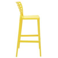 Cadeira Tramontina Sofia Alta Bar Em Polipropileno E Fibra De Vidro Amarela Tramontina