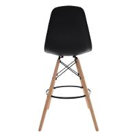 Kit 2 Banquetas Altas c/ encosto p/Cozinha Americana preto - 2