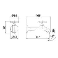 Torneira Para Lavanderia Longa De Parede 1158 Primor - Docol - 2