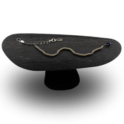 Mesa Oval Organica Em ébano 160x90