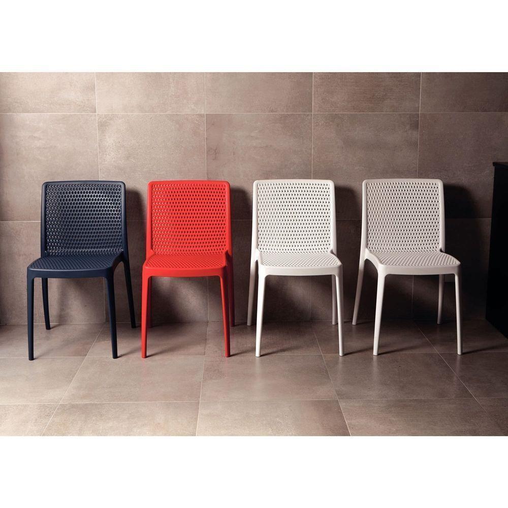 Cadeira Tramontina Isabelle Em Polipropileno E Fibra De Vidro Vermelho Tramontina - 2