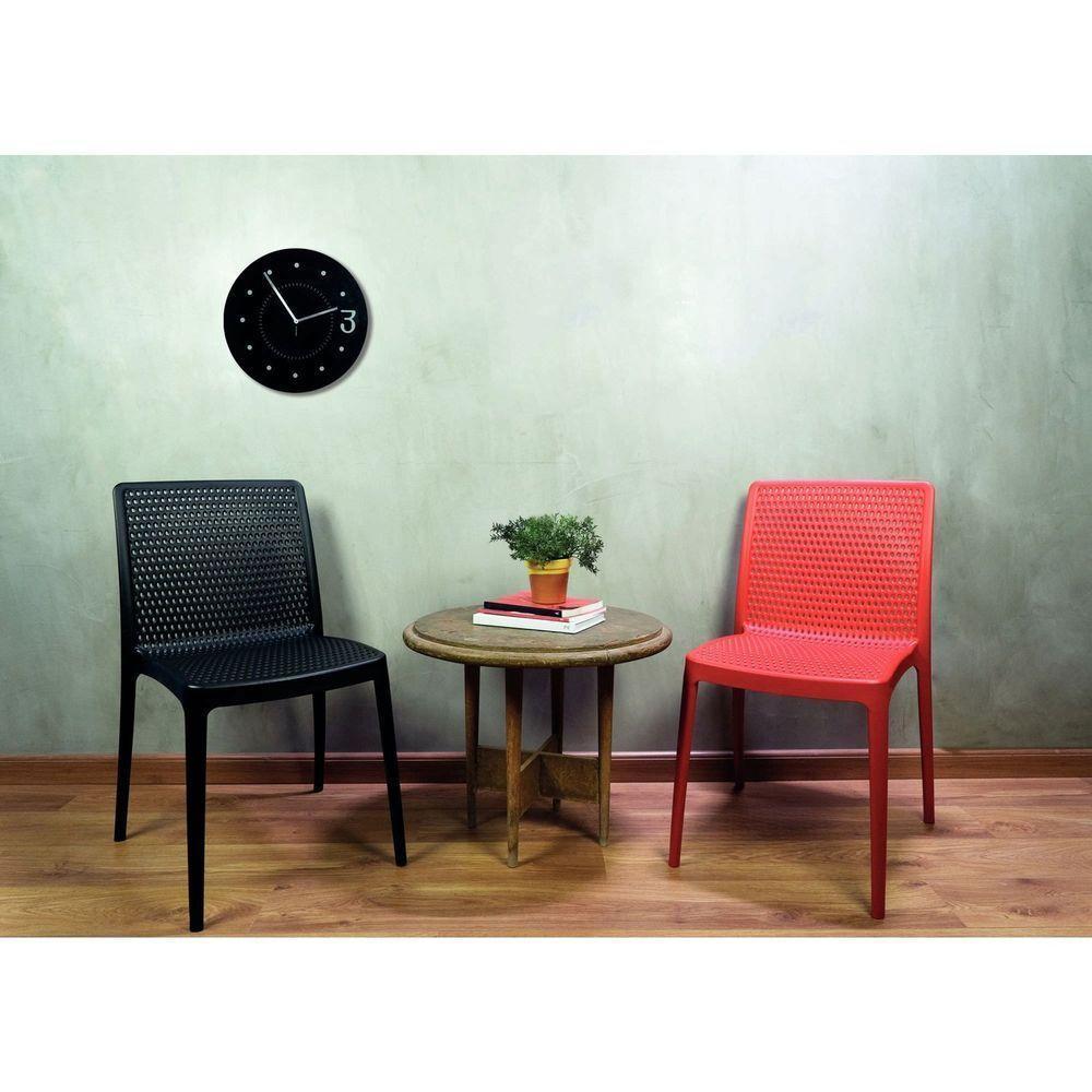 Cadeira Tramontina Isabelle Em Polipropileno E Fibra De Vidro Vermelho Tramontina - 3